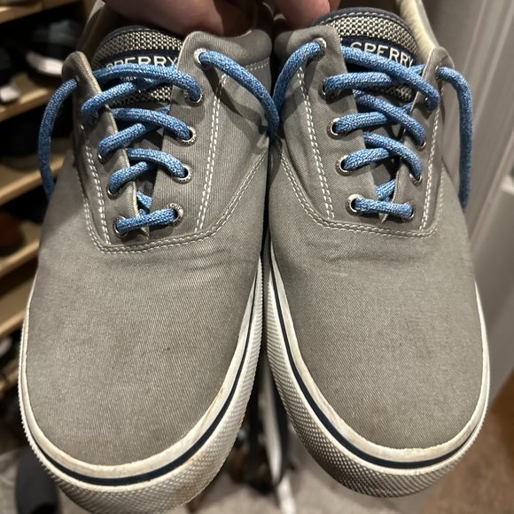 Sperry Boat Sneakers - Size 13 Gray - Picture 2 of 3